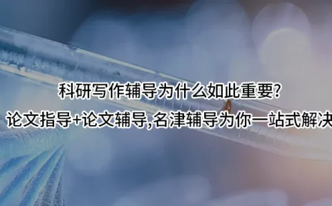 科研写作辅导为什么如此重要?论文指导+论文辅导,名津辅导为你一站式解决