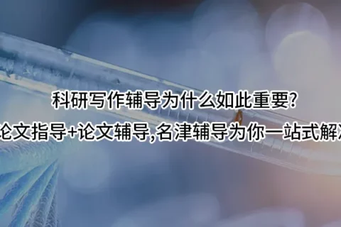 科研写作辅导为什么如此重要?论文指导+论文辅导,名津辅导为你一站式解决